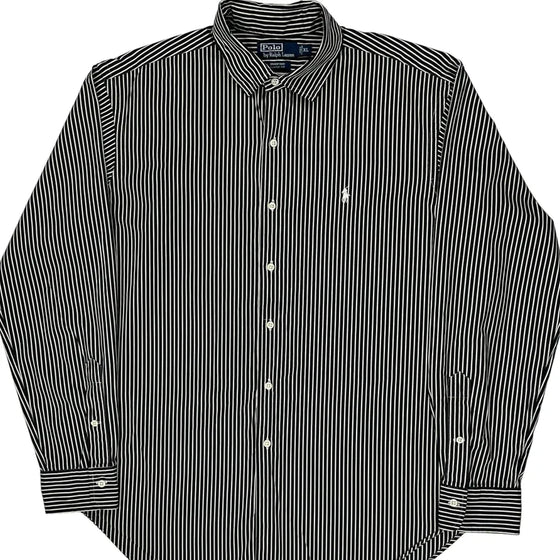 Bradford Ralph Lauren Striped Shirt - XL Black & White Cotton