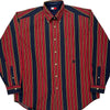 Tommy Hilfiger Striped Shirt - Large Multicoloured Cotton