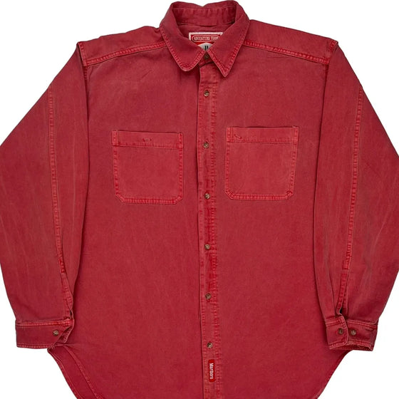 Adventure Team Marlboro Denim Shirt - Large Red Cotton