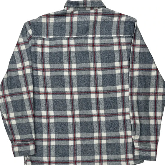 Wrangler Checked Shirt - Large Grey Cotton