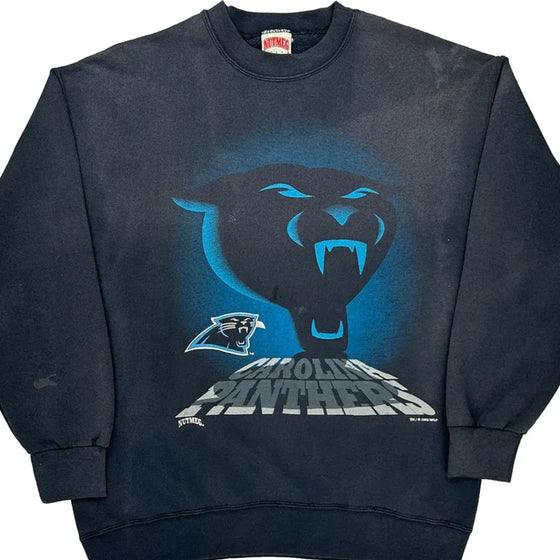 Carolina Panthers Nutmeg Graphic Sweatshirt - XL Black Cotton Blend