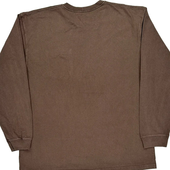 Pocket Carhartt Long Sleeve T-Shirt - XL Brown Cotton