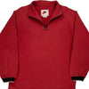 Nike Graphic 1/4 Zip - Medium Red Cotton