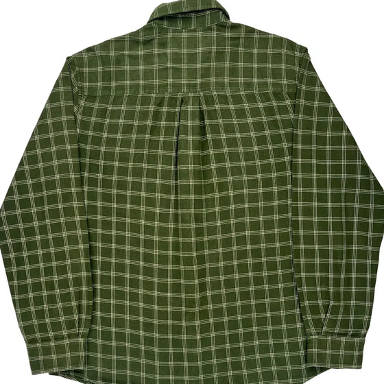 Timberland Checked Shirt - Large Green Cotton