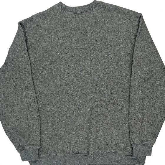 Adidas Logo Adidas Spellout Sweatshirt - Medium Grey Cotton Blend