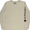 Carhartt Graphic Long Sleeve T-Shirt - Large Cream Cotton