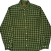 Timberland Checked Shirt - Large Green Cotton