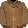 Carhartt Oversized Hoodie - Large Brown Cotton