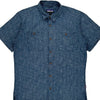 Patagonia Checked Shirt - Medium Blue Cotton Blend