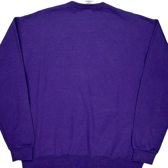 University Of Mount Union Jerzees Sweatshirt - Large Purple Cotton Blend