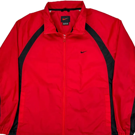 Nike Jacket - Large Red Polyester