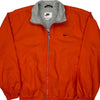 Nike Track Jacket - Small Orange Polyester