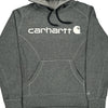 Workwear Carhartt Graphic Hoodie - Large Grey Polyester Blend