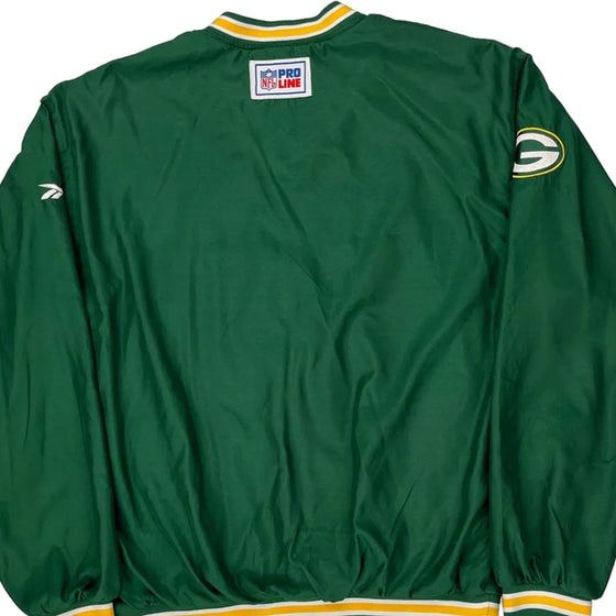 Green Bay Packers Reebok Nfl Windbreaker - Large Green Polyester