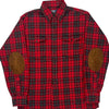 Woodsman Workshirt Ralph Lauren Checked Flannel Shirt - Small Red Cotton