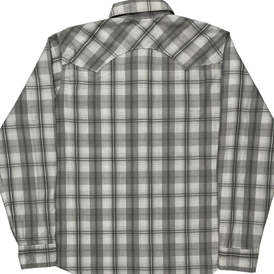 Levis Checked Shirt - Medium Grey Cotton Blend