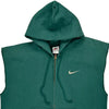 Nike Hoodie - Medium Green Cotton Blend