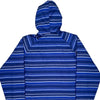 Patagonia Striped Jacket - Large Blue Polyester