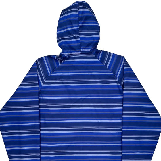 Patagonia Striped Jacket - Large Blue Polyester