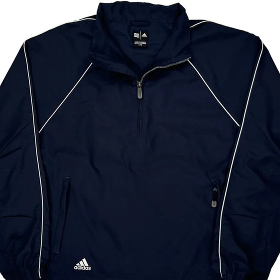 Adidas Windbreaker - Large Navy Polyester