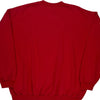 Adidas Logo Adidas Spellout Sweatshirt - XL Red Cotton Blend