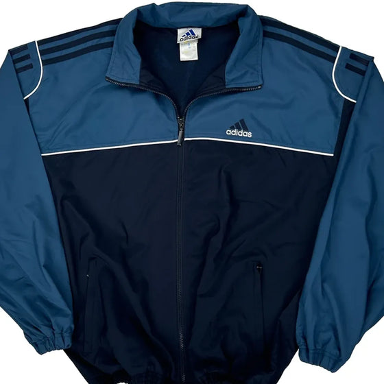 Adidas Track Jacket - Medium Blue Polyester