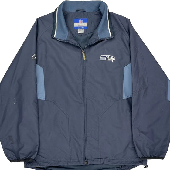 Seattle Seahawks Reebok Jacket - Medium Blue Polyester