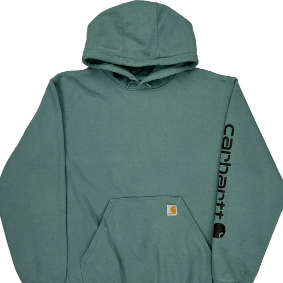 Carhartt Oversized Hoodie - XL Green Cotton Blend