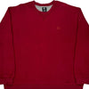 Starter Sweatshirt - XL Red Cotton Blend