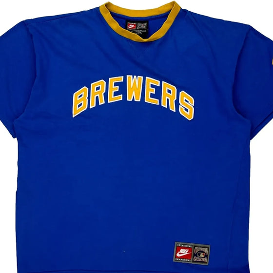 Brewers Nike Mlb T-Shirt - XL Blue Cotton