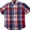 Ralph Lauren Checked Short Sleeve Shirt - Medium Red Cotton