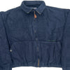 Fleece Polo Sport Jacket - XL Blue Polyester