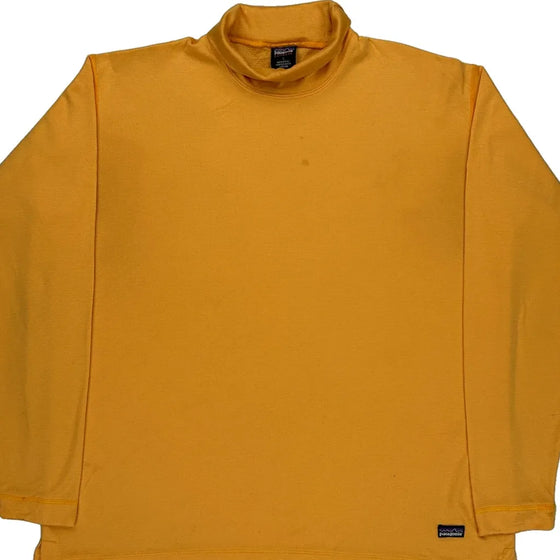 Capilene Patagonia Fleece - Large Yellow Polyester