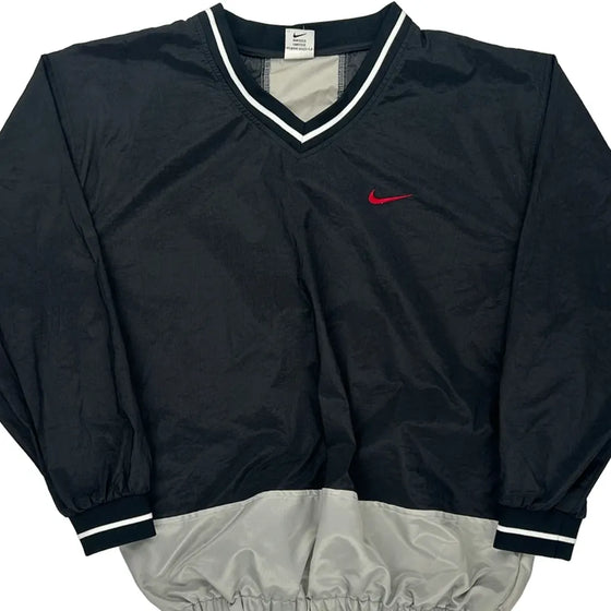 Age 13-14 Athletic Nike Windbreaker - XL Black Polyester