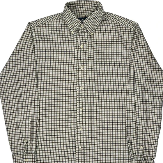 Ralph Lauren Checked Shirt - Small Beige Cotton