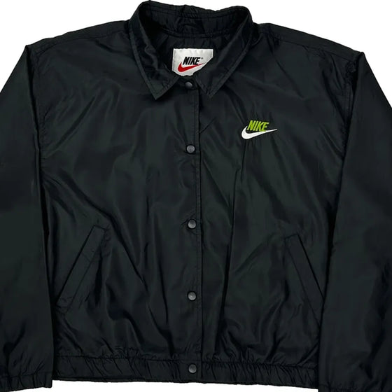 Nike Logo Nike Bomber Jacket - Large Black Polyester