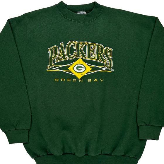 Green Bay Packers Logo Athletics Graphic Sweatshirt - XL Green Cotton Blend