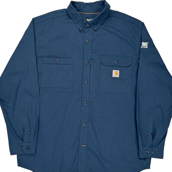 Life Construction Carhartt Shirt - XL Blue Cotton