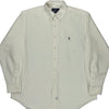 Ralph Lauren Collared Shirt - Large White Cotton