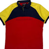 Polo Sport Collared Polo Shirt - Large Red Cotton