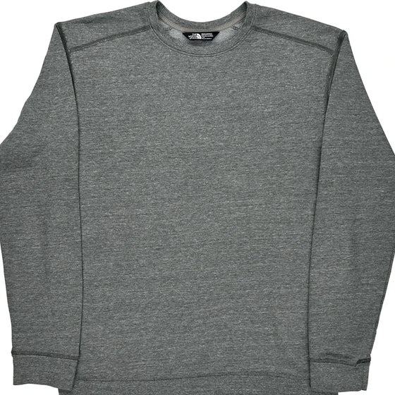 The North Face Sweatshirt - Large Grey Cotton Blend