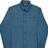 Double Rl Ralph Lauren Checked Shirt - Medium Blue Cotton