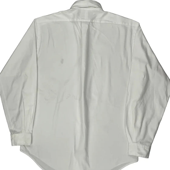 Yarmouth Ralph Lauren Collared Shirt - Medium White Cotton