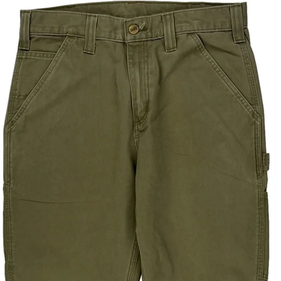 Carhartt Carpenter Trousers - 28″ Waist Green Cotton