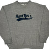 Hard Rock Cafe Ft. Lauderdale Hard Rock Cafe Spellout Sweatshirt - XL Grey Cotton Blend