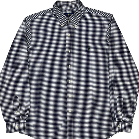 Ralph Lauren Checked Shirt - Large Blue Cotton