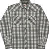 Levis Checked Shirt - Medium Grey Cotton Blend