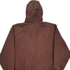 Carhartt Zip Up - 2XL Brown Cotton Blend