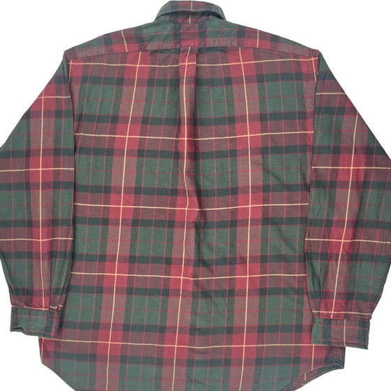 Ralph Lauren Checked Flannel Shirt - XL Red Cotton