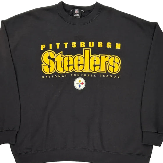 Pittsburgh Steelers Nfl Sweatshirt - 2XL Black Cotton Blend